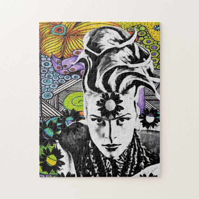 Pussel för Psicodelic popkvinna (Vertikal)