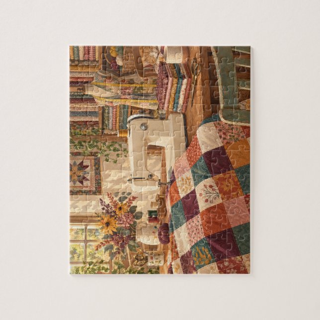 Pussel för Quilting Studio - Stycken i Mönster (Vertikal)