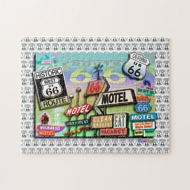 Pussel för rutt 66 (Horisontell)