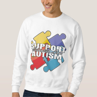 Pussel för serviceAutismmedvetenheten lappar Långärmad Tröja