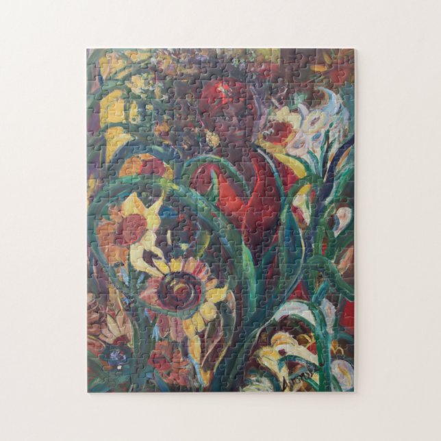 Pussel för solroskvinna #1 (Vertikal)