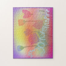 pussel för Springtime   11x14 med gåvan boxas