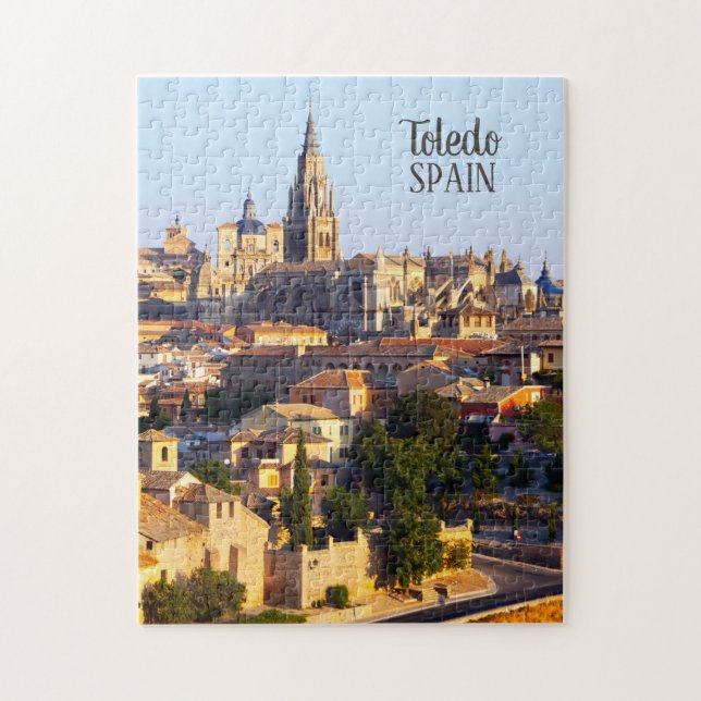 Pussel för Toledo Spanien beställnings- textfoto (Vertikal)
