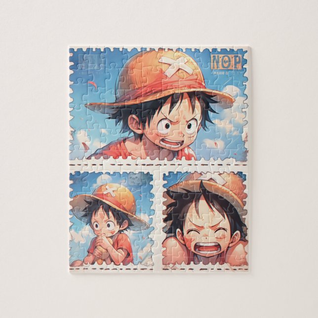 Pussel från Anime poage frimärke (Vertikal)
