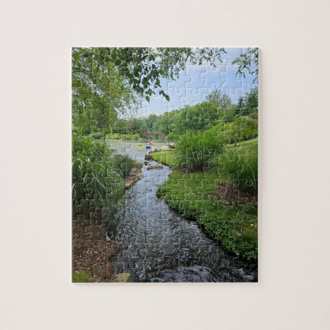Pussel från botaniska trädgårdsvattenvägar (Vertikal)