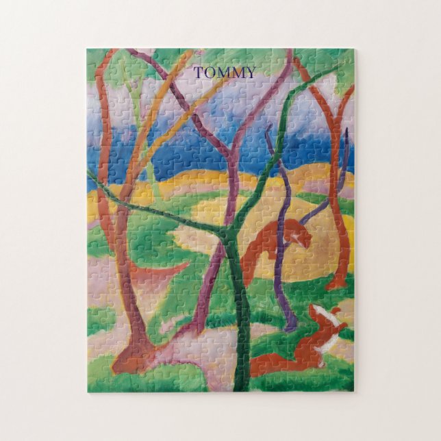 PUSSEL: Franz Marc Vesslor Berömd konstnär, Pussel (Vertikal)