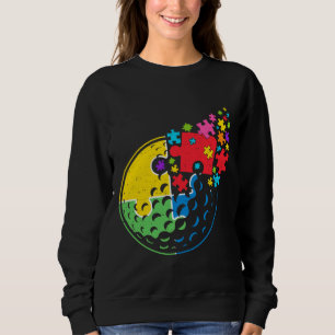 Pussel Golf Support Autism Awareness Manar Women K T Shirt