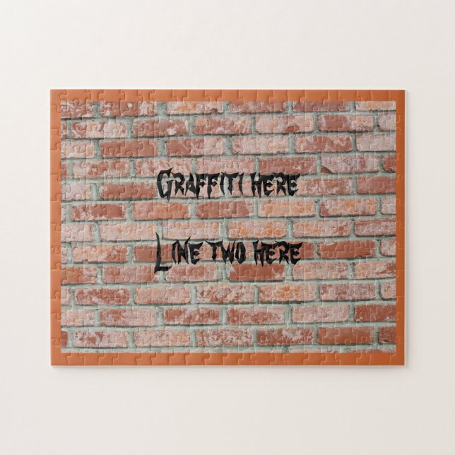 Pussel - Graffiti på Brick Wall (Horisontell)