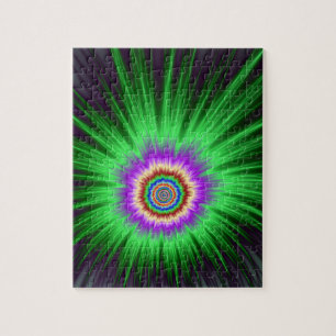 Pussel Grönt Star Burst