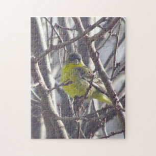 Pussel - Gult Finch i Grenar