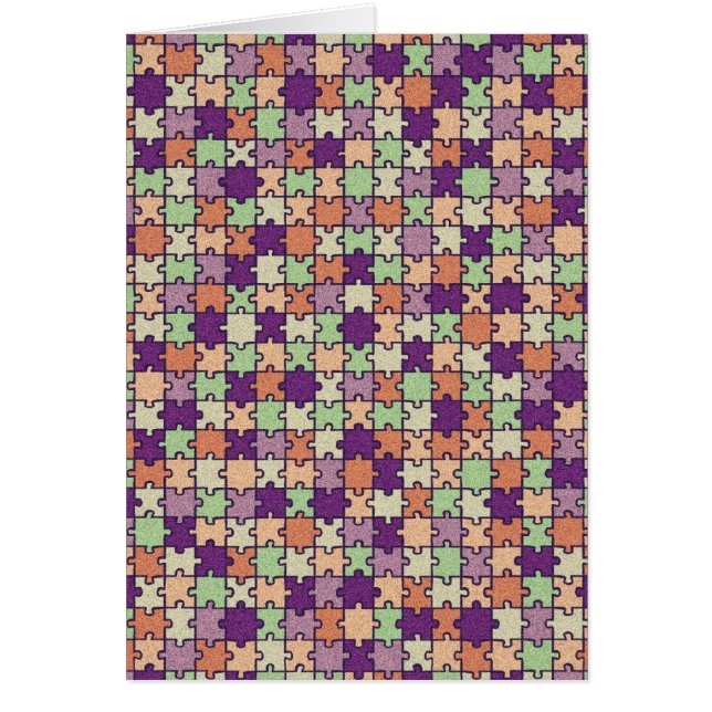 Pussel Hälsningskort (Framsidan)