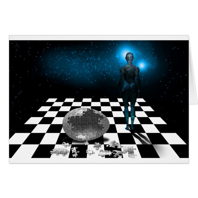 Pussel Hälsningskort (Framsidan Horizontal)