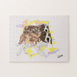 Pussel-Hund i vindens Pussel