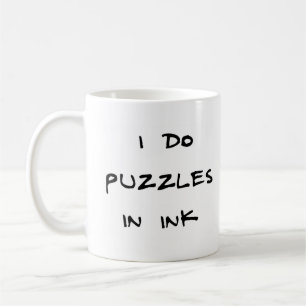 pussel i bläck kaffemugg
