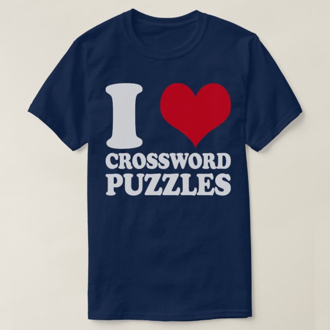 Pussel I Kärlek Crossword Puzzles1 T Shirt (Design framsida)
