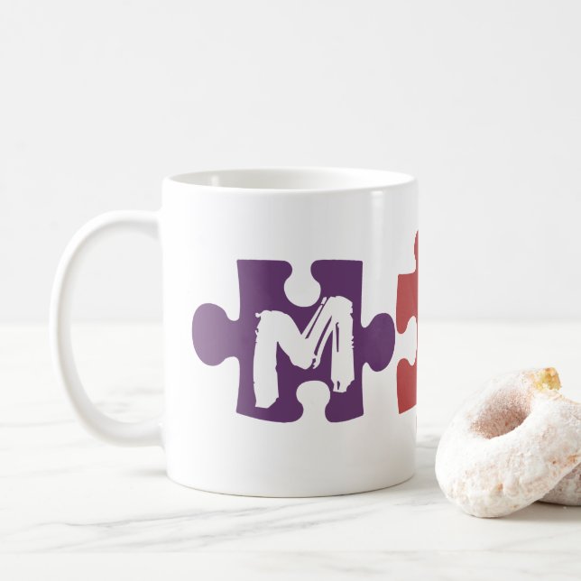 Pussel i mamma kaffemugg (Med munk)