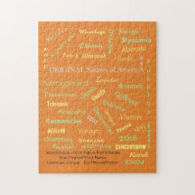 Pussel/inhemsk amerikansk Namn/metropolutformning