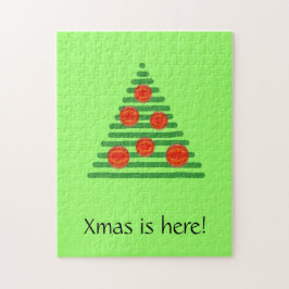 Pussel - Julafton Träd (vert)