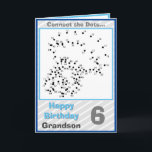 Pussel-kort för Grandson 6e Kort<br><div class="desc">Pussel-kort för farmor i 6e. Ett unikt kort och ett kort för roligt som har en koppling mellan punkterna på kortets framsida är en bild av en liten pojke och en fallskärm-ballong. Ändra ålder på kortets framsida. Vi rekommenderar att du köper MATTE-AVSLUTA så att det är lätt att slutföra pusslet...</div>