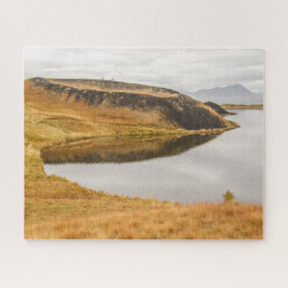 Pussel landskap av islandet - sjön Myvatn