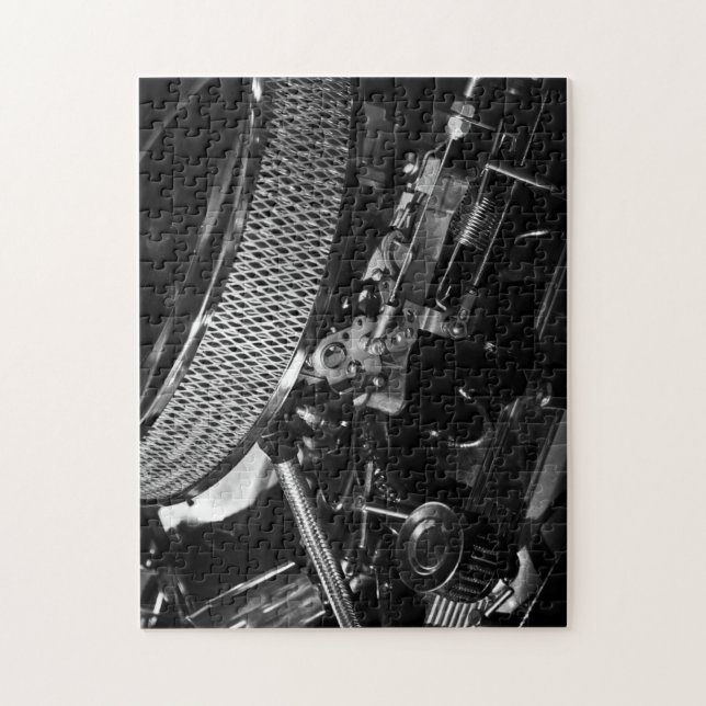 Pussel med bilmotor/pussel (Vertikal)