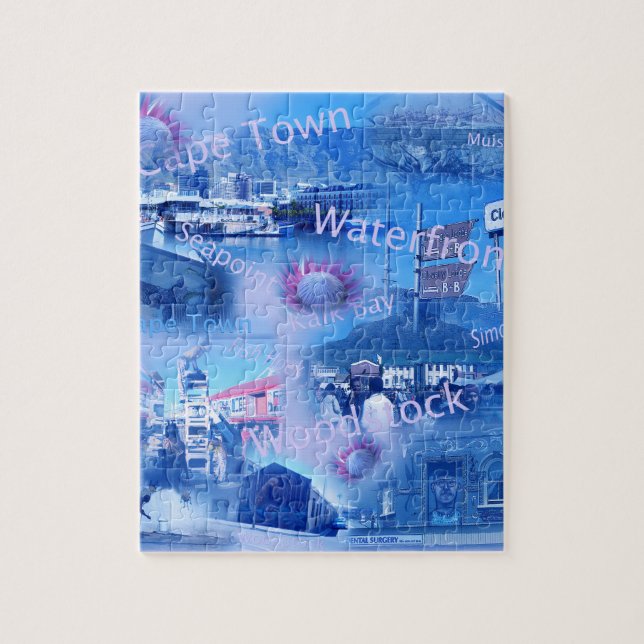 Pussel med en presentlåda om Kapstaden (Vertikal)