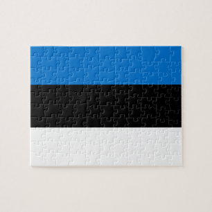 Pussel med Estlands Flagga
