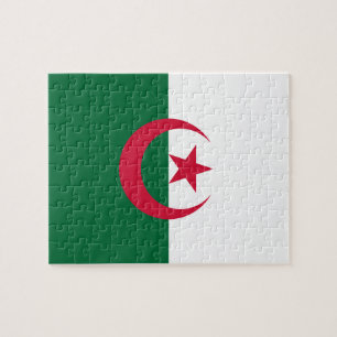 Pussel med Flagga av Algeriet