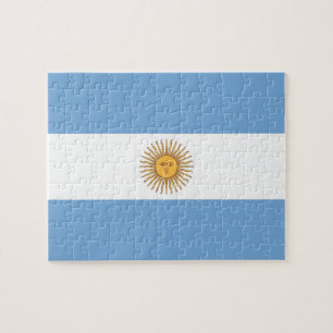 Pussel med Flagga av Argentina