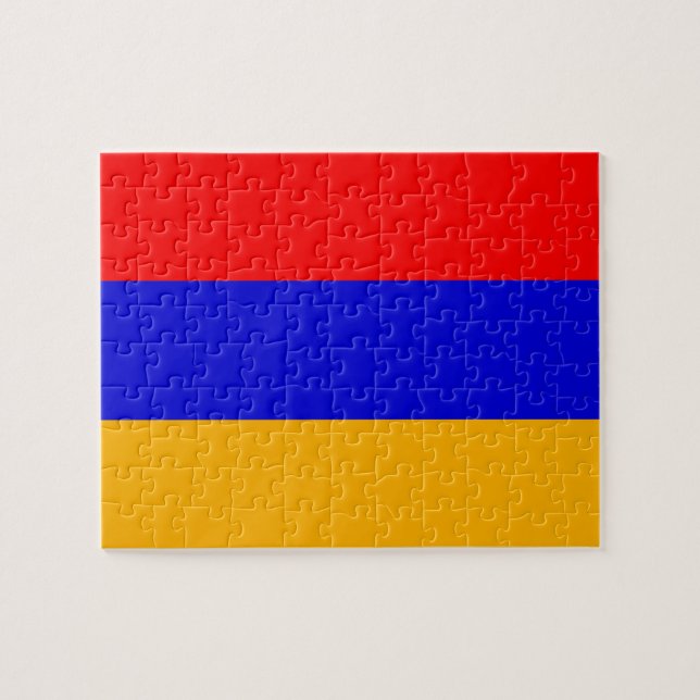 Pussel med Flagga av Armenien (Horisontell)