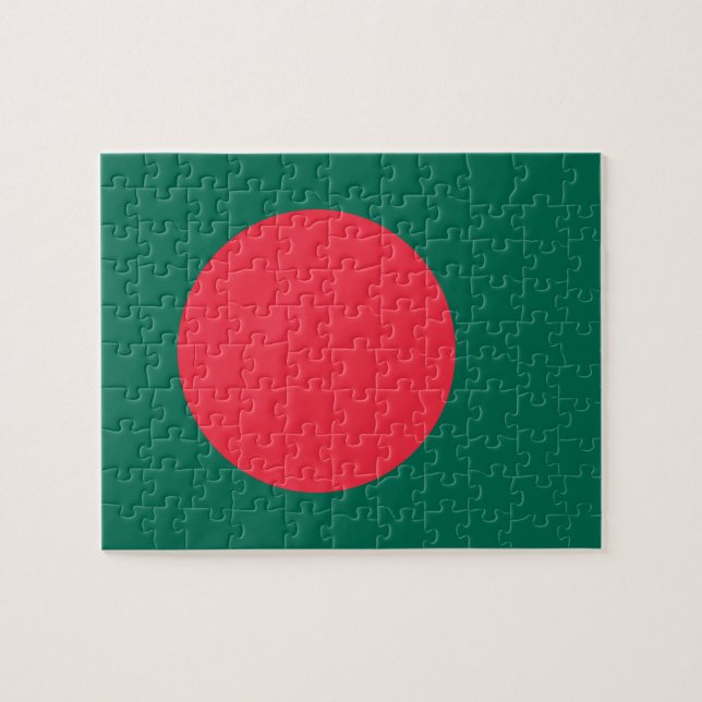Pussel med Flagga av Bangladesh (Horisontell)