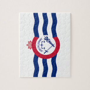 Pussel med Flagga av Cincinnati City