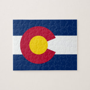 Pussel med Flagga av Colorado State
