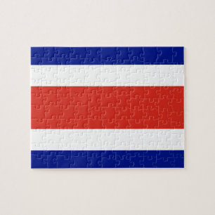 Pussel med Flagga av Costa Rica