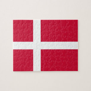 Pussel med Flagga av Danmark