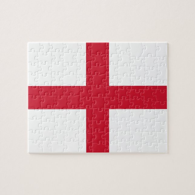Pussel med Flagga av England (Horisontell)