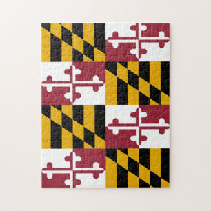 Pussel med Flagga av Maryland State