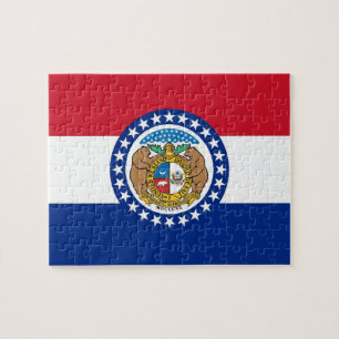 Pussel med Flagga av Missouri-staten