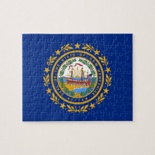 Pussel med Flagga av New Hampshire State
