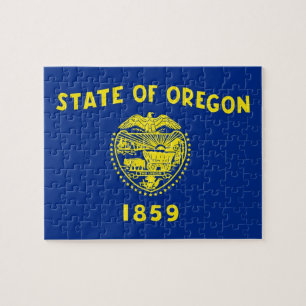 Pussel med Flagga av Oregon