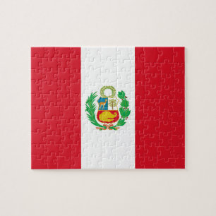 Pussel med Flagga av Peru