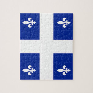 Pussel med Flagga av Quebec, Kanada