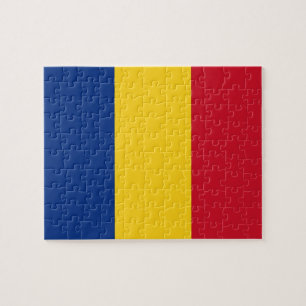 Pussel med Flagga av Rumänien