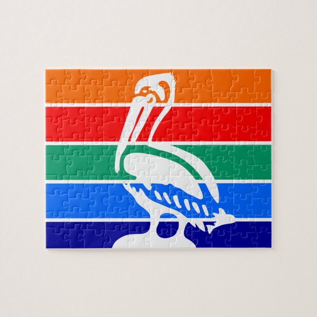 Pussel med Flagga av Sankt Petersburg (Horisontell)