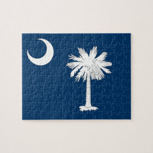 Pussel med Flagga av South Carolina State