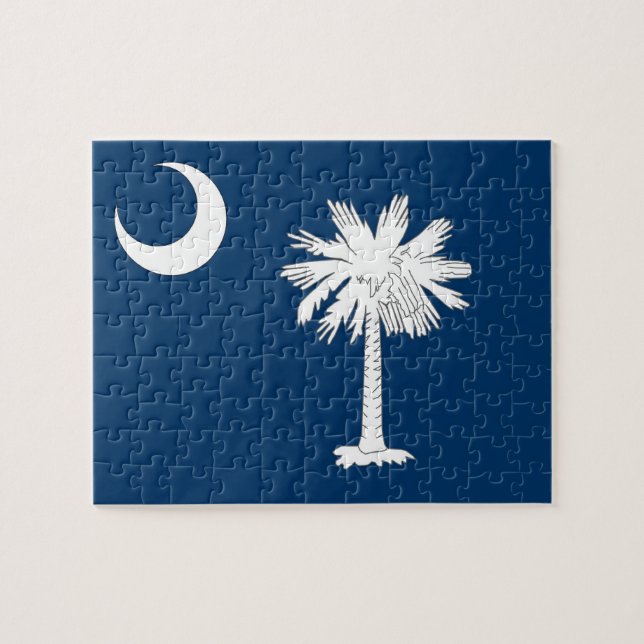 Pussel med Flagga av South Carolina State (Horisontell)