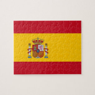 Pussel med Flagga av Spanien