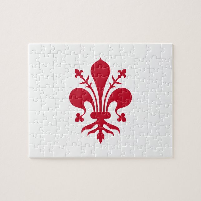 Pussel med Flagga Florens, Toskana (Horisontell)