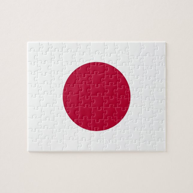 Pussel med Flagga från Japan (Horisontell)