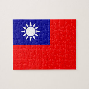 Pussel med Flagga från Taiwan